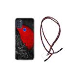kilifland Reeder P13 Blue Max Pro 2021 ile Uyumlu Kılıf Rasta Ipli Boyun Askılı Desenli Life Silikon Kırmızı Gezegen 1713
