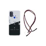 kilifland Reeder P13 Blue Max Pro 2021 ile Uyumlu Kılıf Rasta Ipli Boyun Askılı Desenli Life Silikon Life And Death 1339