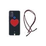 kilifland Reeder P13 Blue Max Pro 2021 ile Uyumlu Kılıf Rasta Ipli Boyun Askılı Desenli Life Silikon Mavi Mermer 1297