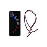 kilifland Reeder P13 Blue Max Pro 2021 ile Uyumlu Kılıf Rasta Ipli Boyun Askılı Desenli Life Silikon Mooons 1861