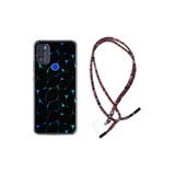 kilifland Reeder P13 Blue Max Pro 2021 ile Uyumlu Kılıf Rasta Ipli Boyun Askılı Desenli Life Silikon Naif Çizgiler 1680