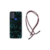 kilifland Reeder P13 Blue Max Pro 2021 ile Uyumlu Kılıf Rasta Ipli Boyun Askılı Desenli Life Silikon Pi 1701