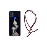 kilifland Reeder P13 Blue Max Pro 2021 ile Uyumlu Kılıf Rasta Ipli Boyun Askılı Desenli Life Silikon Star Woman 1332