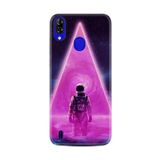 kilifland Reeder P13 Blue Max Pro 2021 ile Uyumlu Kılıf Resimli Desenli Silikon Boyun Askılı Astro Purple2 1907