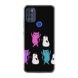 kilifland Reeder P13 Blue Max Pro 2021 ile Uyumlu Kılıf Resimli Desenli Silikon Boyun Askılı Cat Dance 1824