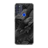 kilifland Reeder P13 Blue Max Pro 2021 ile Uyumlu Kılıf Resimli Desenli Silikon Boyun Askılı Dark Eagle 1909