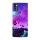 kilifland Reeder P13 Blue Max Pro 2021 ile Uyumlu Kılıf Resimli Desenli Silikon Boyun Askılı Purple Way 1843