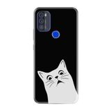 kilifland Reeder P13 Blue Max Pro 2021 ile Uyumlu Kılıf Resimli Desenli Silikon Boyun Askılı Şaşkın Kedi 1900