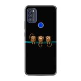 kilifland Reeder P13 Blue Max Pro 2021 ile Uyumlu Kılıf Resimli Desenli Silikon Boyun Askılı Üç Maymun 1871