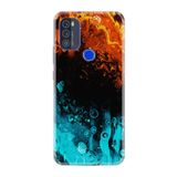 kilifland Reeder P13 Blue Max Pro 2021 ile Uyumlu Kılıf Silikon Desen Boyun Askılı Orange Blue Color 1665