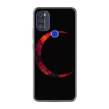 kilifland Reeder P13 Blue Max Pro 2021 ile Uyumlu Kılıf Silikon Desen Boyun Askılı Red Moons 1747