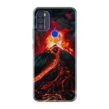 kilifland Reeder P13 Blue Max Pro 2021 ile Uyumlu Kılıf Silikon Desen Boyun Askılı Yanardağ 16mate10lite
