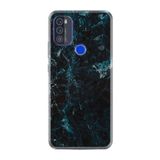 kilifland Reeder P13 Blue Max Pro 256gb ile Uyumlu Kılıf Desenli Silikon Boyun Askılı Blue Mix Mermer 1377