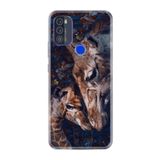 kilifland Reeder P13 Blue Max Pro 256gb ile Uyumlu Kılıf Desenli Silikon Boyun Askılı Flowers Giraffe 1338