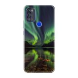 kilifland Reeder P13 Blue Max Pro 256gb ile Uyumlu Kılıf Desenli Silikon Boyun Askılı Kuzey Işıkları 1327