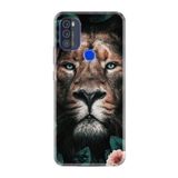 kilifland Reeder P13 Blue Max Pro 256gb ile Uyumlu Kılıf Desenli Silikon Boyun Askılı Leon Flowers 1333