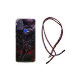 kilifland Reeder P13 Blue Max Pro 256gb ile Uyumlu Kılıf Rasta Ipli Boyun Askılı Desenli Life Silikon Dark Deer 1786