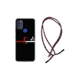 kilifland Reeder P13 Blue Max Pro 256gb ile Uyumlu Kılıf Rasta Ipli Boyun Askılı Desenli Life Silikon Dead Line 1662