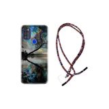 kilifland Reeder P13 Blue Max Pro 256gb ile Uyumlu Kılıf Rasta Ipli Boyun Askılı Desenli Life Silikon Dream World 1839