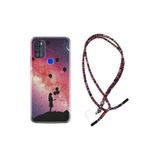 kilifland Reeder P13 Blue Max Pro 256gb ile Uyumlu Kılıf Rasta Ipli Boyun Askılı Desenli Life Silikon Flowers Cat 2 1349