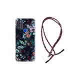 kilifland Reeder P13 Blue Max Pro 256gb ile Uyumlu Kılıf Rasta Ipli Boyun Askılı Desenli Life Silikon Great Flowers 1304