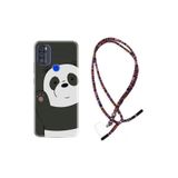 kilifland Reeder P13 Blue Max Pro 256gb ile Uyumlu Kılıf Rasta Ipli Boyun Askılı Desenli Life Silikon Hello Panda 1709