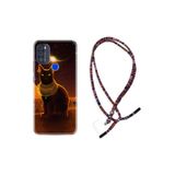 kilifland Reeder P13 Blue Max Pro 256gb ile Uyumlu Kılıf Rasta Ipli Boyun Askılı Desenli Life Silikon Kraliçe Kedi 1873