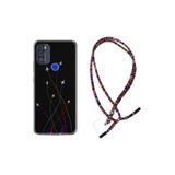 kilifland Reeder P13 Blue Max Pro 256gb ile Uyumlu Kılıf Rasta Ipli Boyun Askılı Desenli Life Silikon Line Planet 1736
