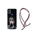 kilifland Reeder P13 Blue Max Pro 256gb ile Uyumlu Kılıf Rasta Ipli Boyun Askılı Desenli Life Silikon Moon Baloon 1369