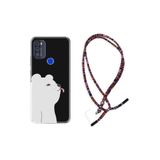 kilifland Reeder P13 Blue Max Pro 256gb ile Uyumlu Kılıf Rasta Ipli Boyun Askılı Desenli Life Silikon Panda Sevimli 1738