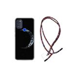 kilifland Reeder P13 Blue Max Pro 256gb ile Uyumlu Kılıf Rasta Ipli Boyun Askılı Desenli Life Silikon Yalnız Ay 1744