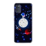kilifland Reeder P13 Blue Max Pro 256gb ile Uyumlu Kılıf Silikon Desen Boyun Askılı Ay Ve Astronot 1694