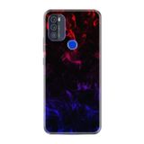 kilifland Reeder P13 Blue Max Pro 256gb ile Uyumlu Kılıf Silikon Desen Boyun Askılı Blue Red Fire 1637