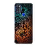 kilifland Reeder P13 Blue Max Pro 256gb ile Uyumlu Kılıf Silikon Desen Boyun Askılı Işaretler Tuval 1716