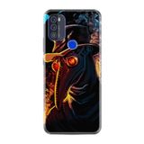 kilifland Reeder P13 Blue Max Pro 256gb ile Uyumlu Kılıf Silikon Desen Boyun Askılı Karga 1616
