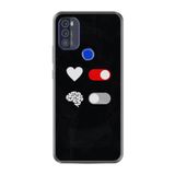 kilifland Reeder P13 Blue Max Pro 256gb ile Uyumlu Kılıf Silikon Desen Boyun Askılı Love Brain 1722