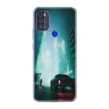 kilifland Reeder P13 Blue Max Pro 256gb ile Uyumlu Kılıf Silikon Desen Boyun Askılı Night Cars 1619