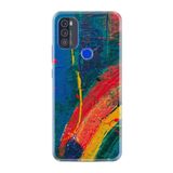 kilifland Reeder P13 Blue Max Pro 256gb ile Uyumlu Kılıf Silikon Desen Boyun Askılı Ressam Sulu Boya 1600