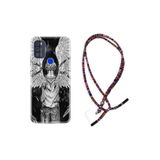 kilifland Reeder P13 Blue Max Pro 256gb Uyumlu ile Uyumlu Kılıf Rasta Ipli Boyun Askılı Desenli Life Silikon Angel 1883