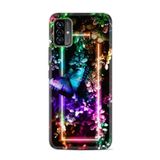 kilifland Reeder P13 Blue Max Pro Lite 2022 ile Uyumlu Kılıf Desenli Ipli Boyun Askılı Resimli Figür Butterfly Neon 1684