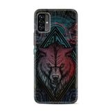 kilifland Reeder P13 Blue Max Pro Lite 2022 ile Uyumlu Kılıf Desenli Ipli Boyun Askılı Resimli Figür Wolf 1658