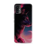 kilifland Reeder P13 Blue Max Pro Lite 2022 ile Uyumlu Kılıf Desenli Ipli Boyun Askılı Resimli Figür Wolf And Moon 1380