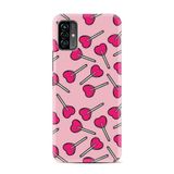 Kılıfland Reeder P13 Blue Max Pro Lite 2022 ile Uyumlu Kılıf, Silikon, Heart Lollipop Desenli, Pembe