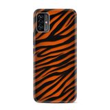 Kılıfland Reeder P13 Blue Max Pro Lite 2022 ile Uyumlu Kılıf, Zebra Desenli, Turuncu-Siyah