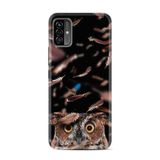 Kılıfland Reeder P13 Blue Max Pro Lite 2022 ile Uyumlu Telefon Kılıfı, Baykuş Desenli Baskılı, Silikon, Siyah
