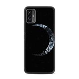 Kılıfland Reeder P13 Blue Max Pro Lite 2022 ile Uyumlu Telefon Kılıfı, Desenli Baskılı, Ay Figürü, Siyah
