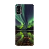 Kılıfland Reeder P13 Blue Max Pro Lite 2022 ile Uyumlu Telefon Kılıfı, Desenli Baskılı, Kuzey Işıkları, Silikon