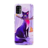 Kılıfland Reeder P13 Blue Max Pro Lite 2022 ile Uyumlu Telefon Kılıfı, Desenli Baskılı, Mor Kurt Figürlü, Silikon