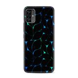 Kılıfland Reeder P13 Blue Max Pro Lite 2022 ile Uyumlu Telefon Kılıfı, Desenli Baskılı, Naif Çizgiler, Siyah-Mavi-Yeşil