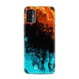 Kılıfland Reeder P13 Blue Max Pro Lite 2022 ile Uyumlu Telefon Kılıfı, Desenli Baskılı, Orange Blue, Silikon